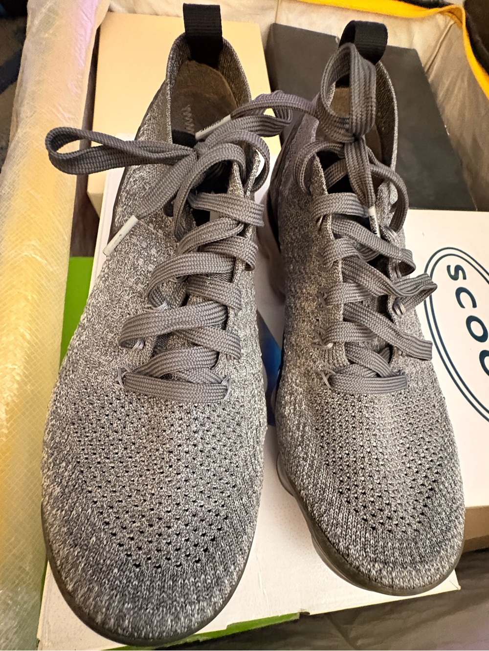 Nike Air VaporMax Flyknit 2 Dark Grey/Black Wolf Grey – Women’s 8.5